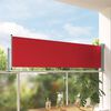 vidaXL Patio Retractable Side Awning 80x300 cm Red