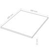 vidaXL 8 pcs MDF Sheets Square 60x60 cm 12 mm