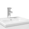 vidaXL Bathroom Sink Cabinet with Built-in Basin High Gloss White