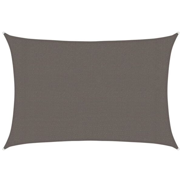 vidaXL Sunshade Sail 160 g/m² Anthracite 3x4 m HDPE