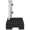 vidaXL Parasol Base Granite 25 kg Rectangular Black