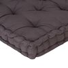vidaXL Pallet Floor Cushion Cotton 120x80x10 cm Anthracite