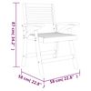 vidaXL 5 Piece Garden Dining Set Solid Wood Acacia