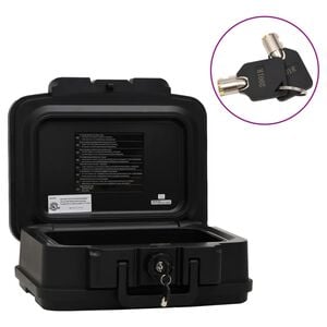vidaXL Safe Box Black 38x32,5x16,5 cm