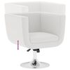vidaXL Bar Chairs 2 pcs White Faux Leather