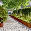 vidaXL Lawn Edgings 10 pcs 25x103 cm Flexible Corten steel