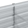 vidaXL Garden Raised Bed 240x40x45 cm Galvanized Steel Silver