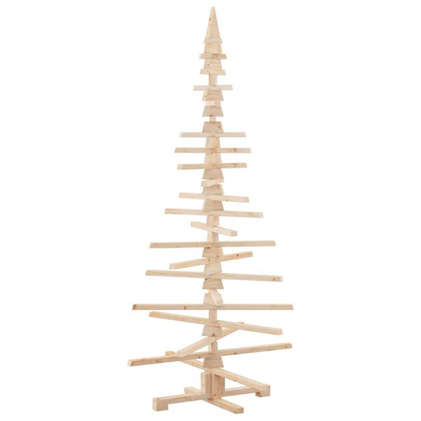 vidaXL Wooden Christmas Tree for Decoration 180 cm Solid Wood Pine
