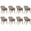 vidaXL 9 Piece Garden Dining Set Brown