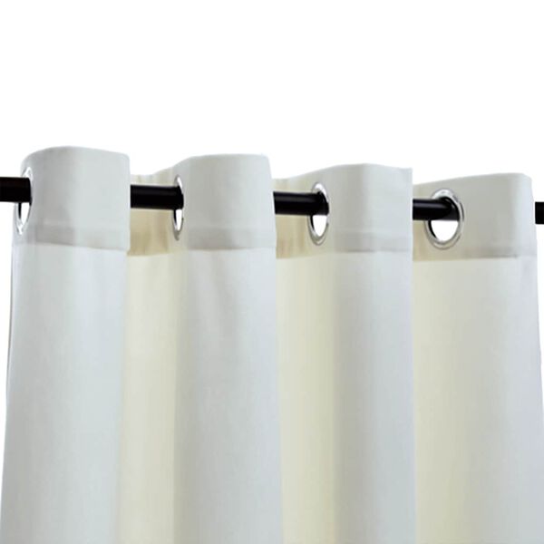 vidaXL Blackout Curtains with Rings 2 pcs Velvet Cream 140x175 cm