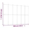 vidaXL 6-Panel Room Divider Anthracite 300x220 cm Fabric