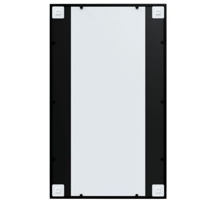 vidaXL Wall Mirrors 6 pcs Black 100x60 cm Metal