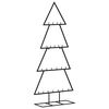 vidaXL Metal Christmas Tree for Decoration Black 125 cm