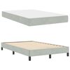 vidaXL Box Spring Bed with Mattress Light Grey 120 x 200 cm Fabric
