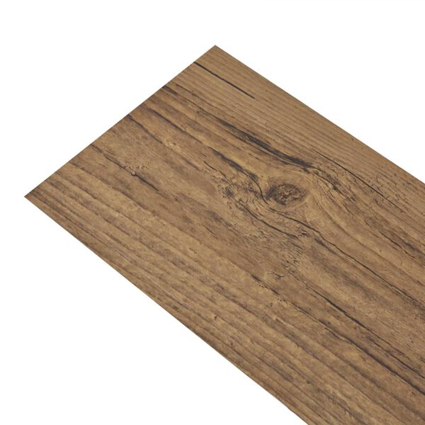 vidaXL Self-adhesive PVC Flooring Planks 5.02 m² 2 mm Walnut Brown