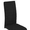 vidaXL Cantilever Dining Chairs 2 pcs Black Fabric