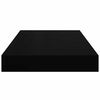 vidaXL Floating Wall Shelves 2 pcs Black 40x23x3.8 cm MDF