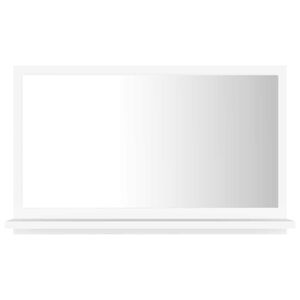 vidaXL Bathroom Mirror White 60x10,5x37 cm Engineered Wood