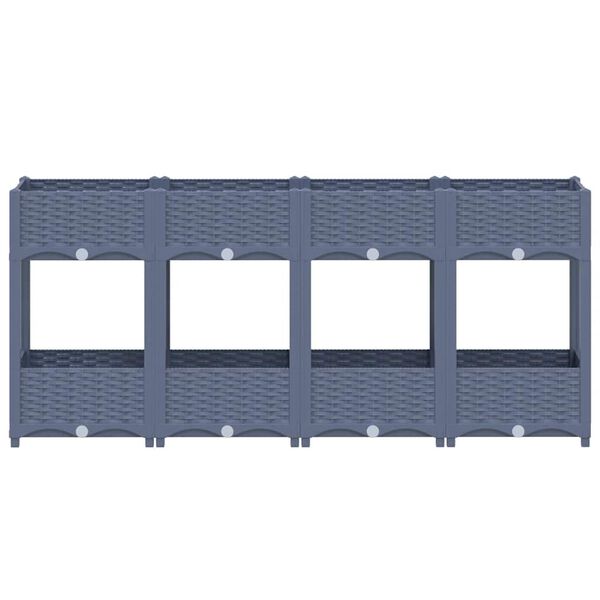 vidaXL Raised Bed 160x40x71 cm Polypropylene