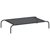 vidaXL Dog Bed | Black | 30% Polyester, 70% PVC, Powder-Coated Steel | Large
