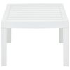 vidaXL Garden Table White 78x55x38 cm Plastic