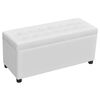 vidaXL Storage Ottoman Artificial Leather White
