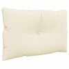 vidaXL Pallet Cushions 3 pcs Cream Fabric
