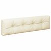 vidaXL Pallet Cushions 5 pcs Cream Fabric