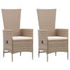 vidaXL 5 Piece Garden Dining Set Beige