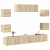 vidaXL 7 Piece TV Cabinet Set Sonoma Oak Engineered Wood