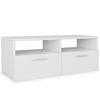 vidaXL TV Cabinets 2 pcs Engineered Wood 95x35x36 cm White