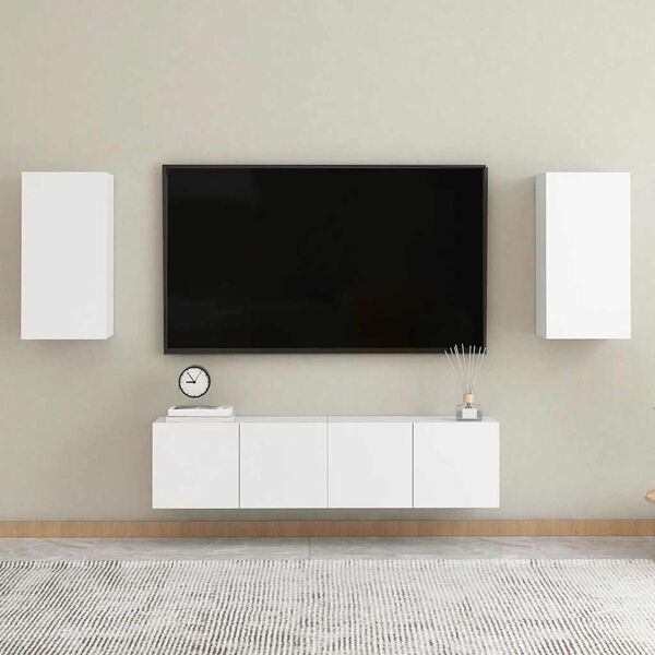 vidaXL TV Cabinet White 30.5x30x60 cm Engineered Wood