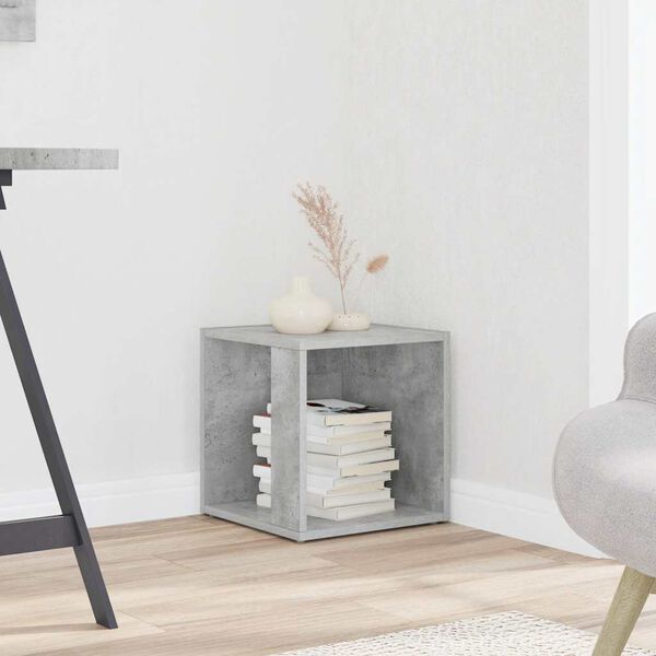 vidaXL Side Table Concrete Grey 33x33x34.5 cm Engineered Wood