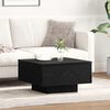 vidaXL Coffee Table Black Oak 55 x 55 x 31 cm