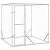 vidaXL Outdoor Dog Kennel Silver 2x2x2 m Galvanised Steel