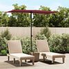 vidaXL Garden Parasol with Aluminium Pole 180x110 cm Bordeaux Red