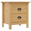 vidaXL Bedside Cabinet "Hill" 46x35x49,5 cm Solid Pine Wood