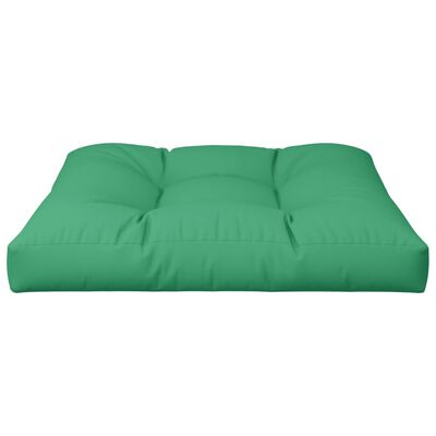 vidaXL Pallet Cushion Green 70x70x12 cm Fabric