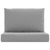 vidaXL Pallet Cushions 2 pcs Grey Oxford Fabric