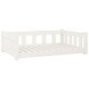 vidaXL Dog Bed White 95.5x65.5x28 cm Solid Wood Pine