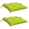 vidaXL Chair Cushions 2 pcs Bright Green 40x40x7 cm Oxford Fabric