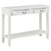 vidaXL Console Table White 110x35x80 cm Wood