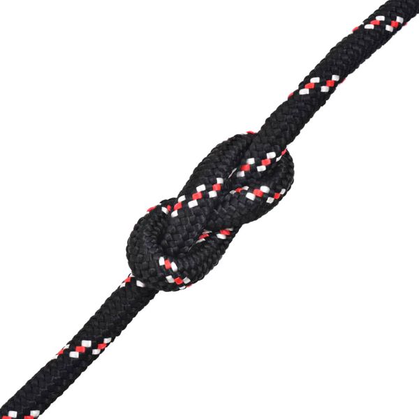 vidaXL Marine Rope Polypropylene 14 mm 50 m Black