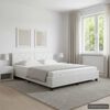 vidaXL Bed Frame without Mattress White Faux Leather 180x200 cm Super King