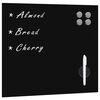 vidaXL Wall Mounted Magnetic Board Glass 60x60 cm