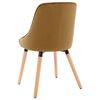 vidaXL Dining Chairs 2 pcs Brown Velvet