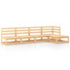 vidaXL 5 Piece Garden Lounge Set Solid Wood Pine