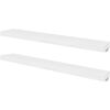 vidaXL Wall Shelf | Set of 2 | White | MDF