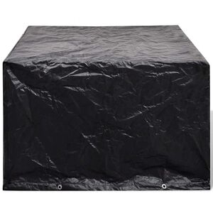 vidaXL Garden Furniture Cover | Black | Polyethylene | 113 x 113 x 73 cm