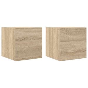 vidaXL TV Cabinet | Set of 2 | Sonoma Oak | Engineered wood | Standard